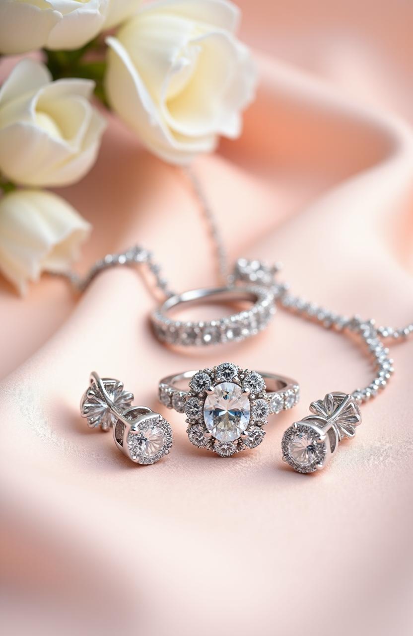 Complete bridal jewelry set