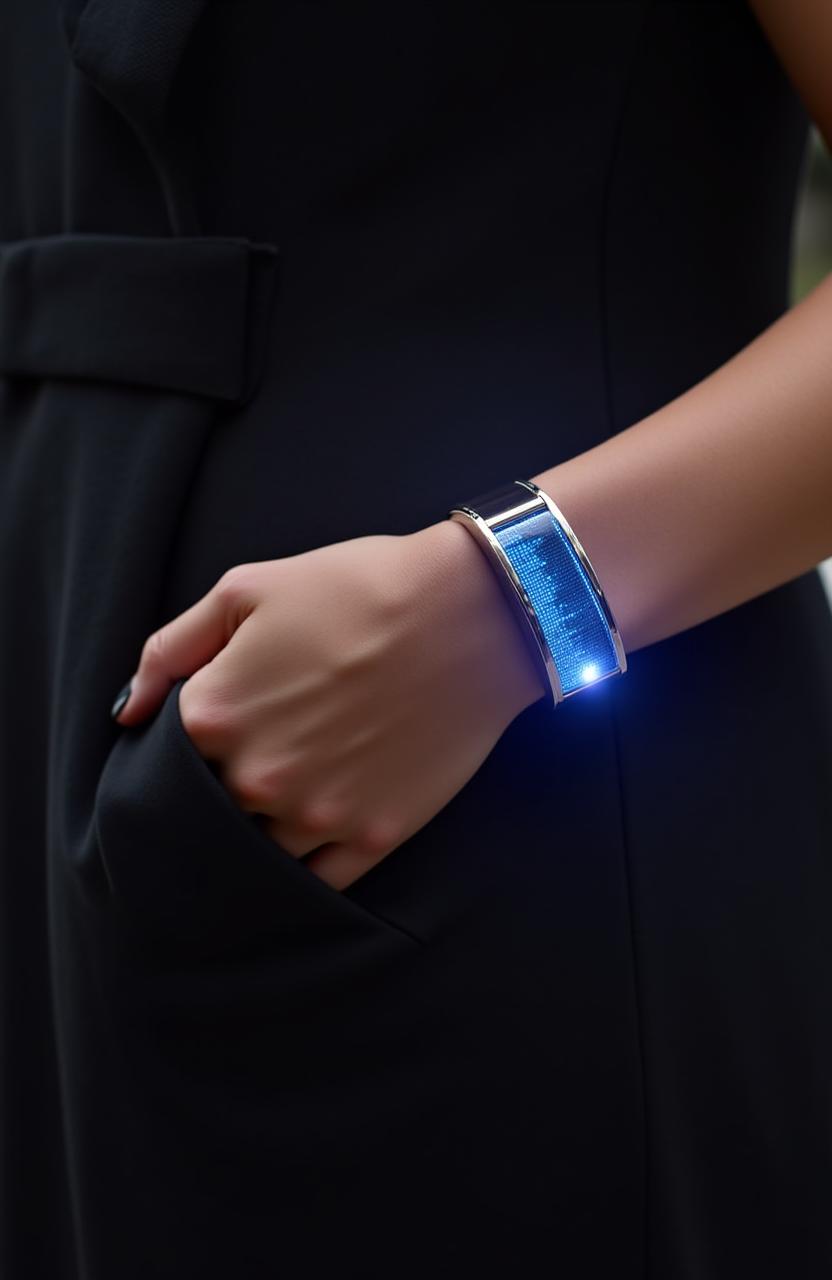 NFC-enabled smart bracelet with luxury design